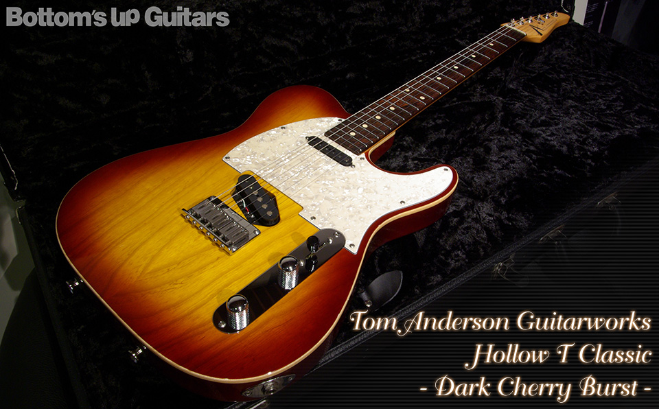 Tom Anderson Guitarworks Hollow T Classic - Dark Cherry Burst -