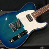 TOM ANDERSON 2014 Hollow T Classic contoured Alder - Bora to Transparent Blue Burst with Binding -