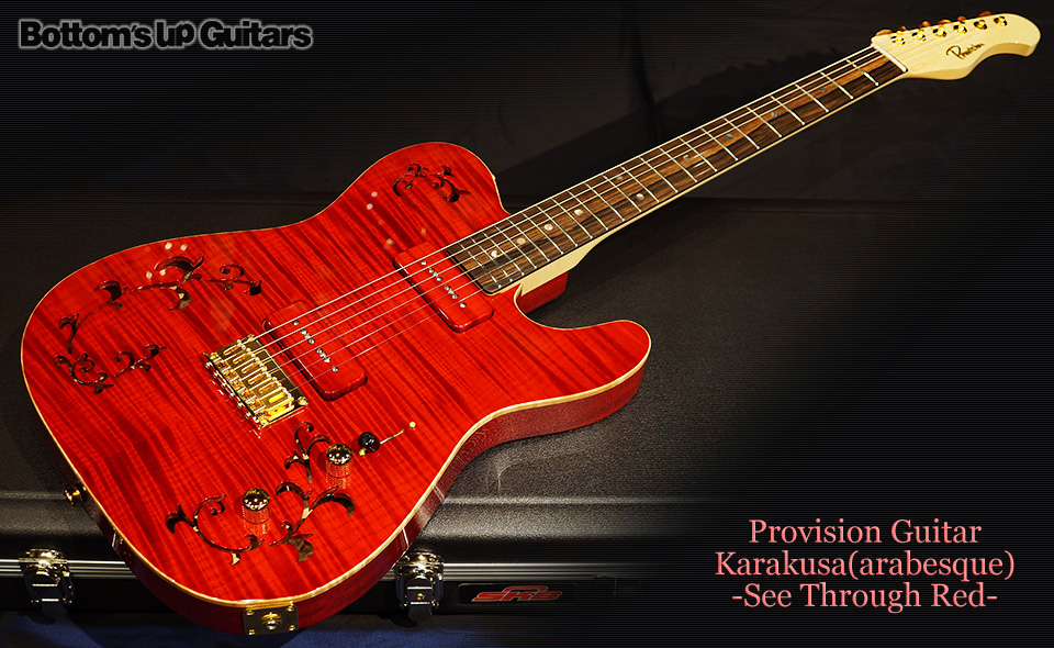 Provision Guitar Karakusa arabesque -See Through Red- 