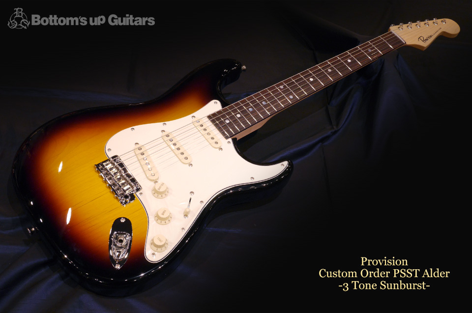 Provision Guitar Custom Order PSST Alder -3 Tone Sunburst- プロビジョンギター Hollow Stratocaster