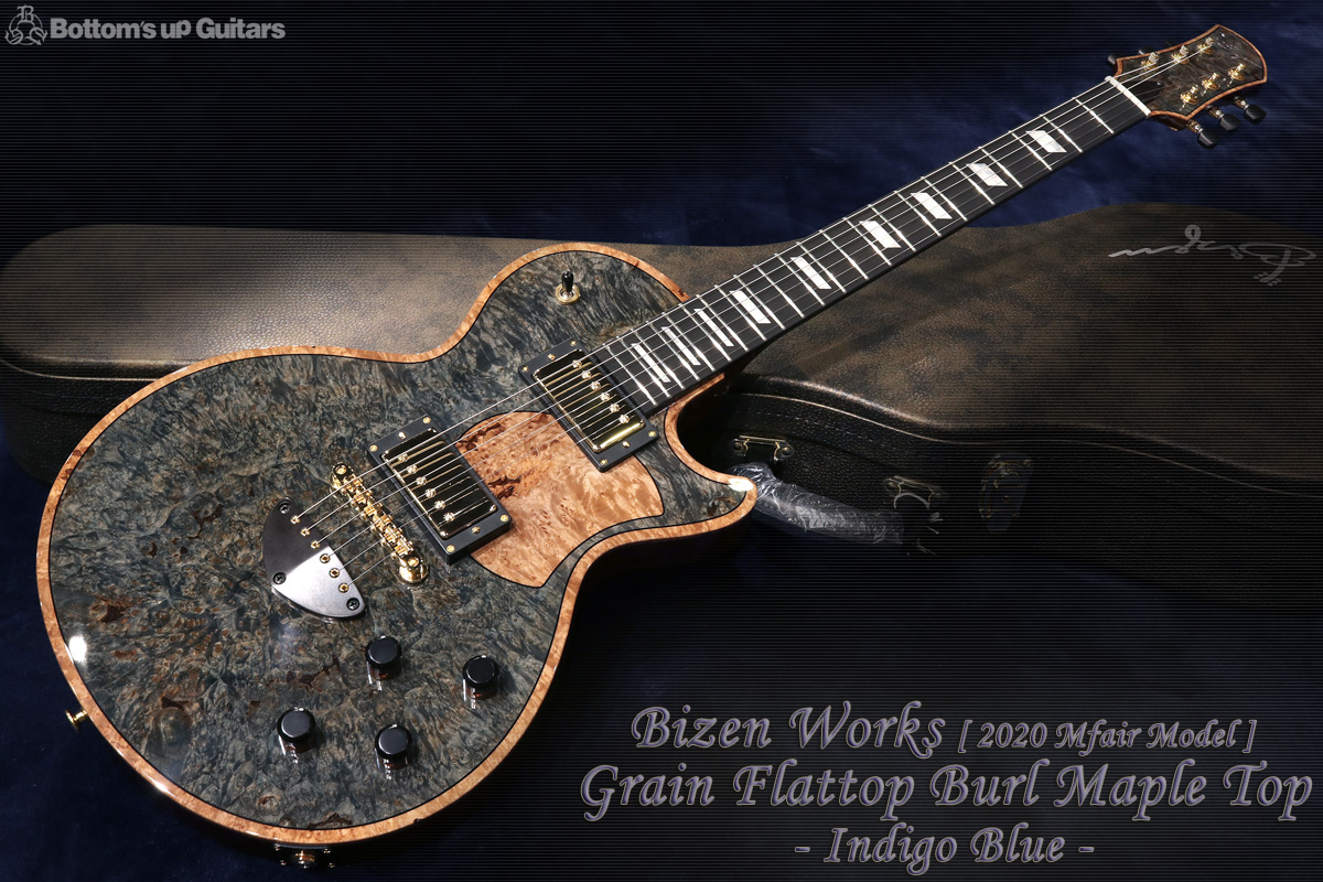 Bizen Works ビゼンワークス Grain グレイン  Grain Flat Top  Burl Maple Top  【幻の2020楽器フェアモデル !】 特注モデル 日本製 ハンドメイド オリジナル