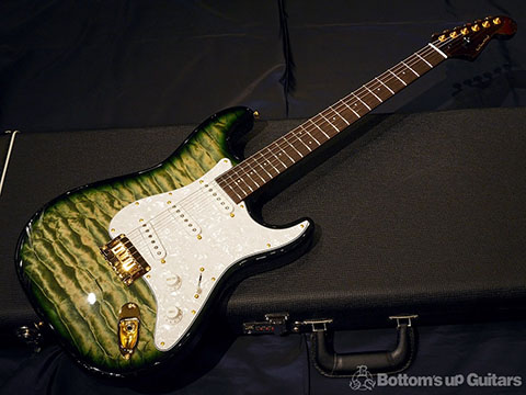 David Thomas McNaught Special One-Off Stratocaster Type Quilt -Melon Rhine-