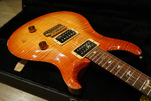 Vintage PRS '89 Custom 10top Bird inlay Gold H/W Brazilian Rosewood Fingerboard / ポールリードスミス 1989 Custom24 Vintage Sunburst Sweet Switch ハカランダ指板、ラッカー塗装、極上中古