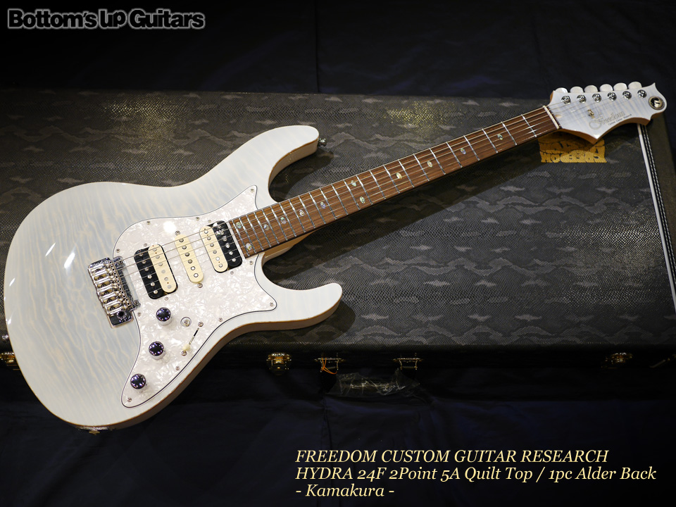 Freedom Custom Guitar Research （FCGR） Hydra 24F 2Point 5A Quilt ...