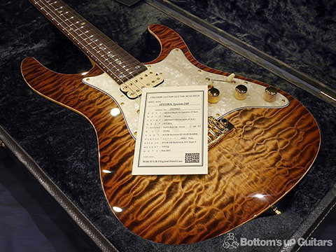Freedom Custom Guitar Research FCGR HYDRA 24F hydra24 MK ミルクコーヒー フリーダム 日本製 ハンドメイド 国産 エレキギター 工房