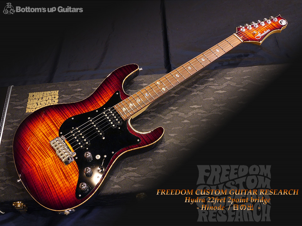 Freedom Custom Guitar Research FCGR HYDRA 22F 2Point Arimizo Tap Control hybrid humbucker hinode 日の出 2012年製 初期スペック フリーダム 深野真 Hydra22