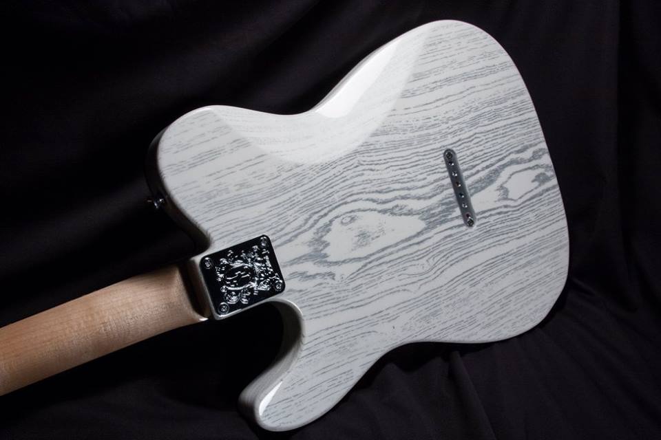 IHush Guitars TELE ROSES Black Top Pearl White Back 【2017 サウンドメッセ大阪出展品!】  アイハッシュギターズ Journey Neal Schon