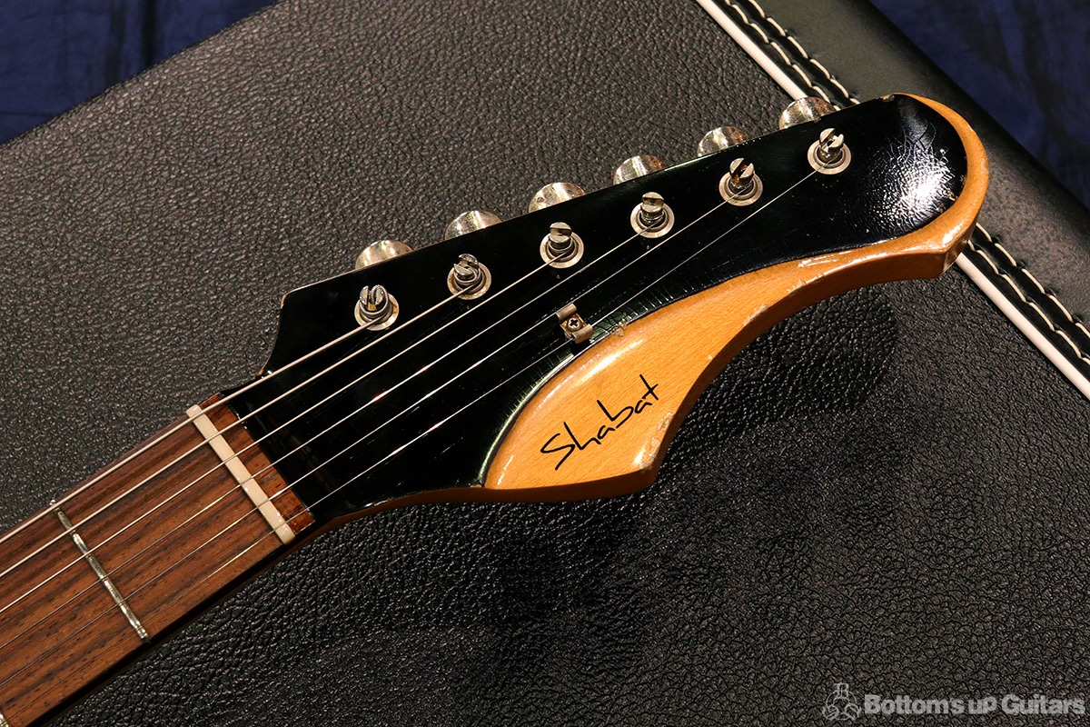 Shabat Guitars  Lynx Custom RoseFB SSH by Lollar Black MH over VWH Heavy Aged シリアル004!