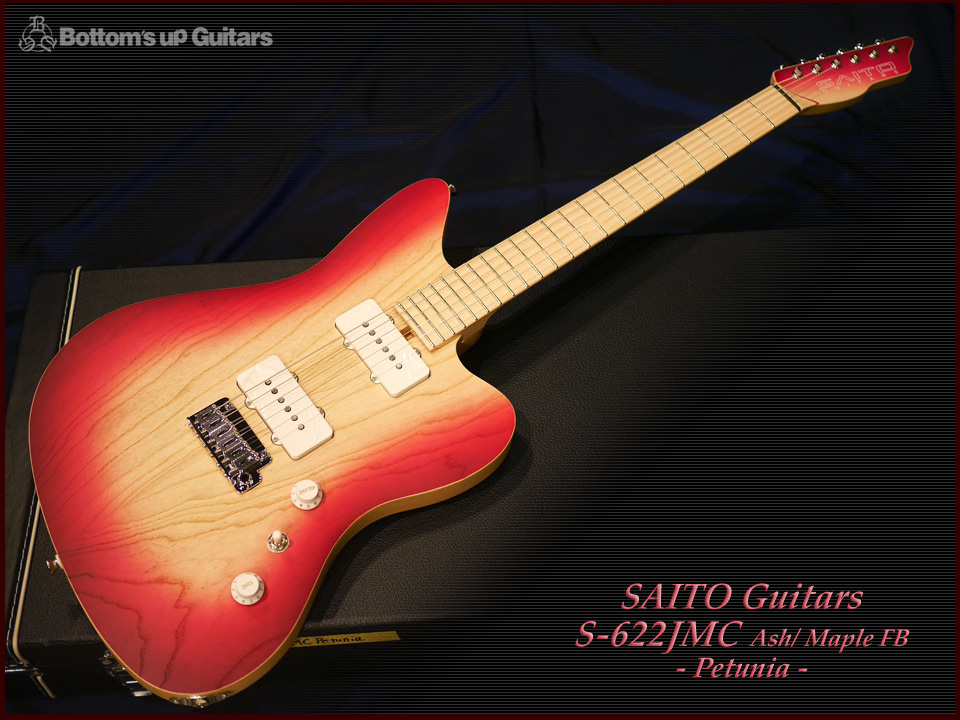 SAITO GUITARS S-622JMC ash / Maple FB Petunia Jazzmaster シェイプ
