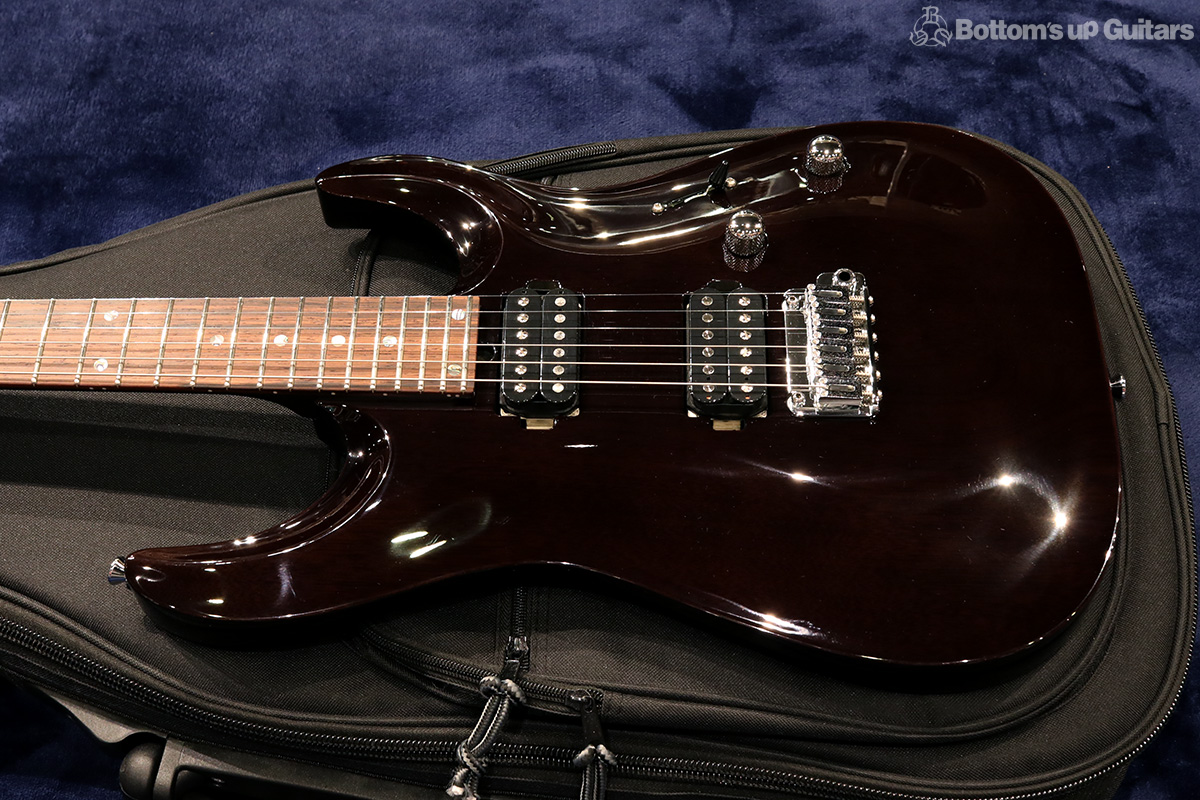 T's Guitars DST-pro24Carved Mahogany - Trans Black -