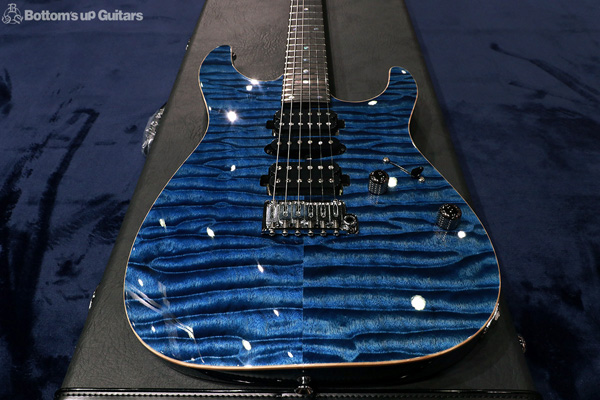 T's Guitars {BUG}DST-Pro24 5A Quilt - Arctic Blue - 【厳選AAAAAトップ !!】