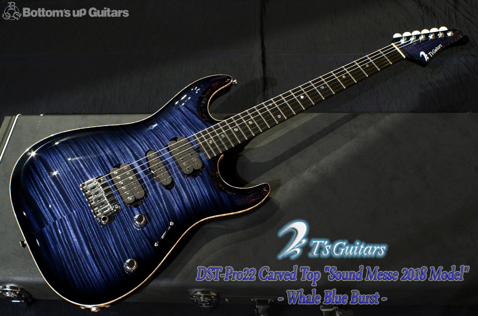 T's Guitars 2018 DST-pro22 Carvedtop - Whale Blue Burst
