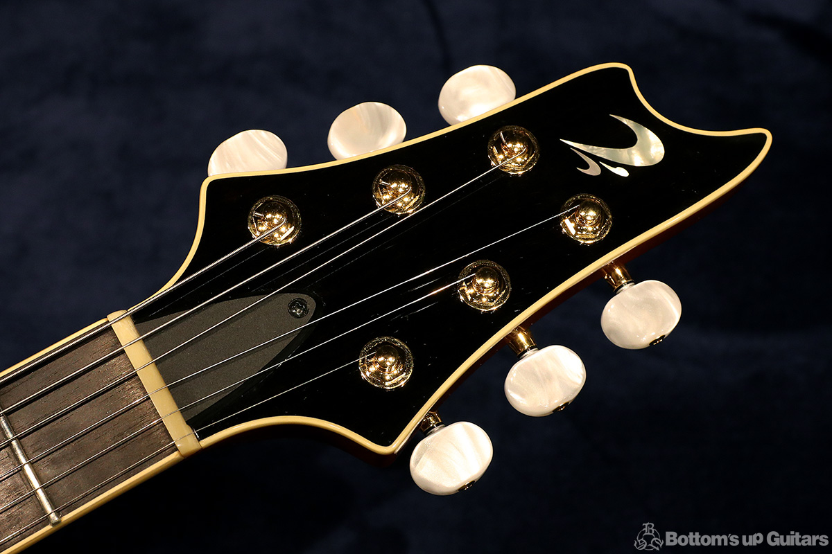 T's Guitars {BUG} Custom Made Arc Hollow Quilt 《Archback》 - Black Slate - 【アーチバックの初期モノ!】