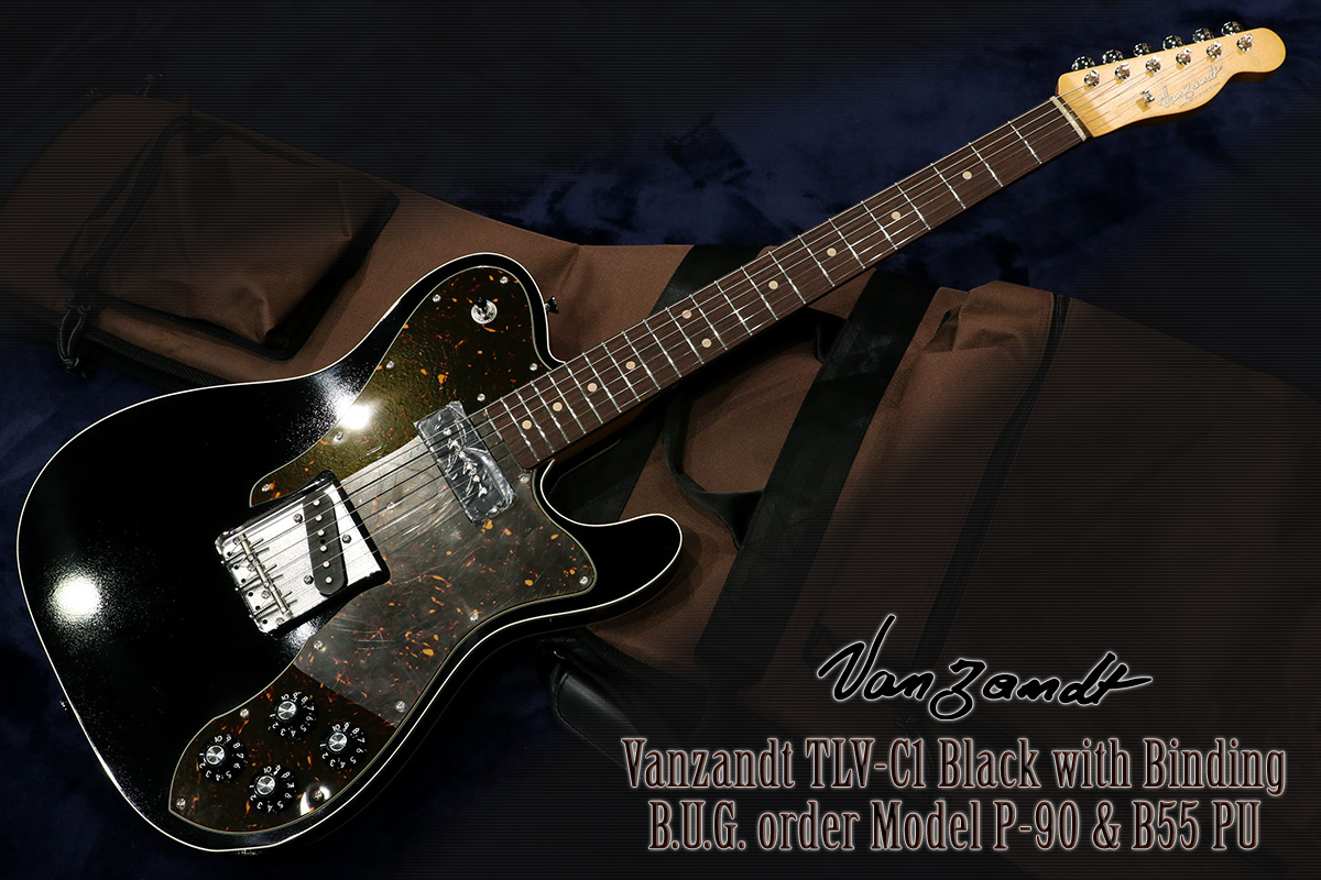 Vanzandt Tlv C1 Black With Binding P 90 B55 Pu搭載 当店オーダーモデル Bottom S Up Guitars Prs ポールリードスミス ハイエンドギター専門店